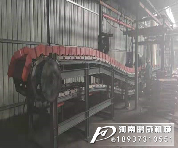 1000寬鱗板喂料機輝縣廢鋼廠安裝現場