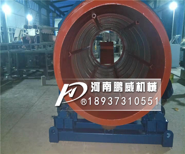 直徑1200無軸滾筒篩分機砂石顆粒篩分現場