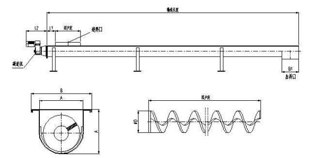 無軸螺旋輸送機