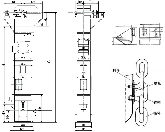 TH環(huán)鏈斗式提升機