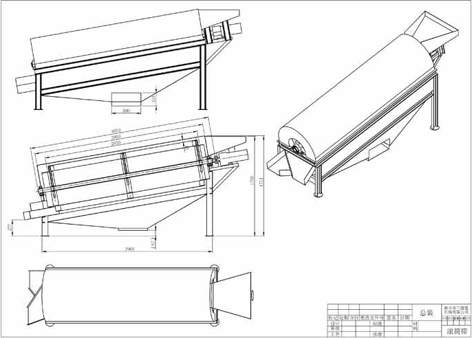 碎石滾筒篩篩分機的工作原理及結構組成